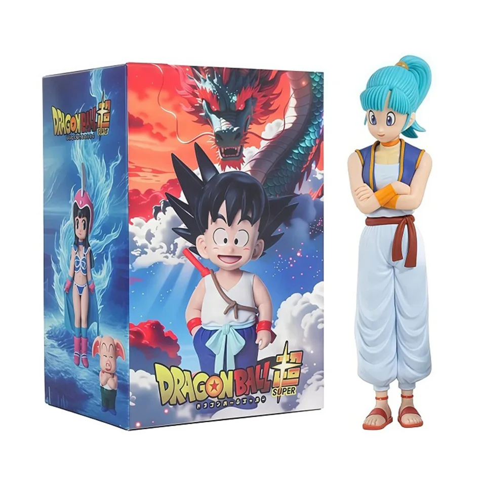 10-20cm Anime Dragon Ball Z Figur Goku Übungsfigur GK Figuren Krillin Chichi Bulma Anime Sammlermodell Spielzeug Geschenk
