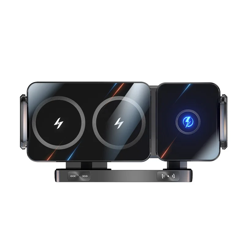 car mobile phone holder has dual wireless charging, which is faster more stable.compatible with various mobile can rotate