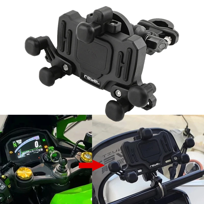 

Держатель для телефона и GPS-навигатора для мотоциклов HONDA REBEL CMX 500 300 CMX500 CMX300 2017-2021 2020, высококачественные аксессуары