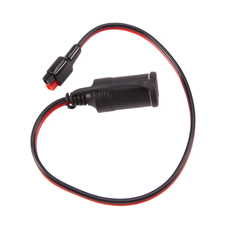 12V Female Cigarette Lighter 12AWG 30A Heavy Duty Cable with Anderson Power Pole for Device Transfer/Connection 0.5M