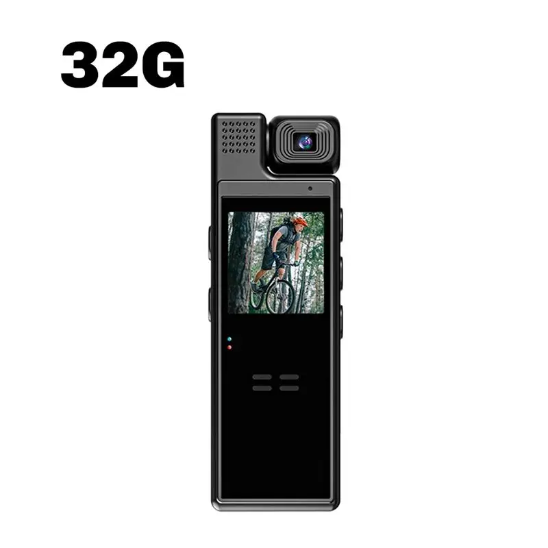 ABKQ-Body Camera Wifi Hotspot Mini Camera 1080P Portable Video Recorder With Night Vision DVR Miniature Camcorder 32G