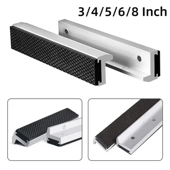 2 قطعة فكي ملزمة مع قوي المغناطيسي العالمي لينة نائب فكي منصات يغطي متعددة الأغراض حامي لأي نائب معدني