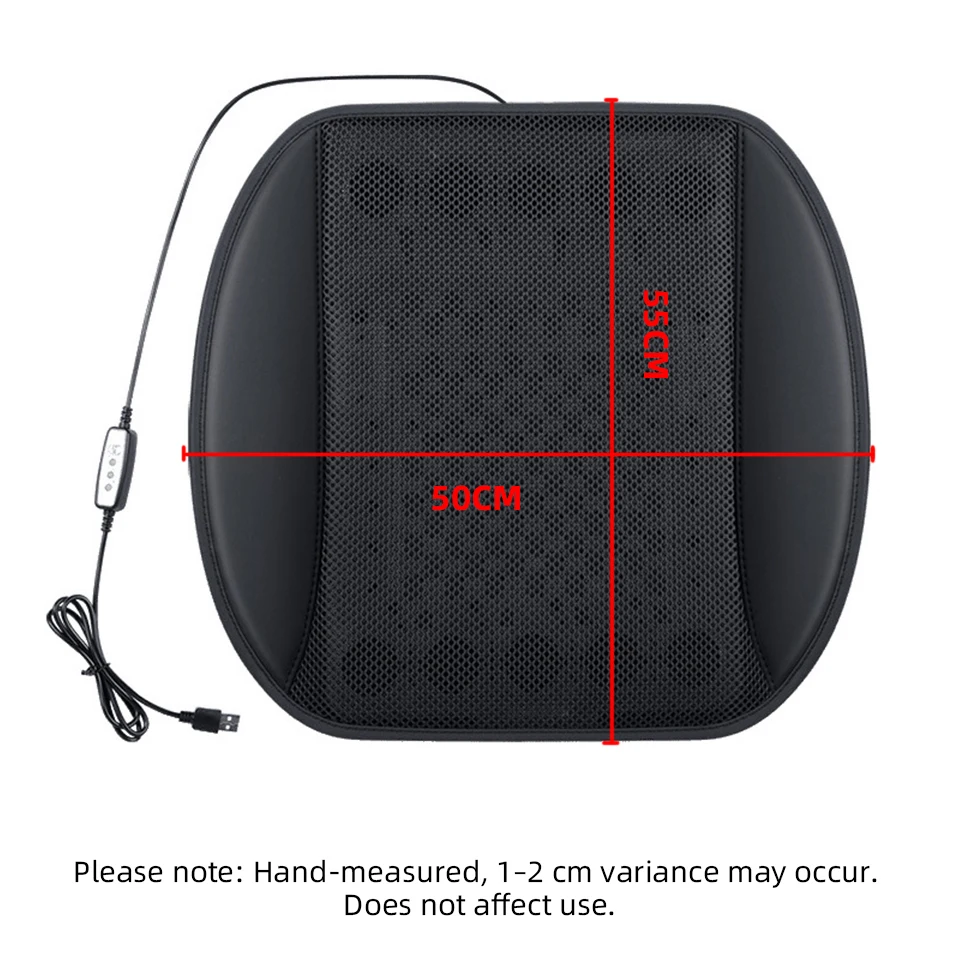 Car Seat Summer Cool Air Seat Cushion USB Car Cooler Seat Cover With 5/8/10 Fan Three Wind Adjustment Seat Pad For Car Office view 6