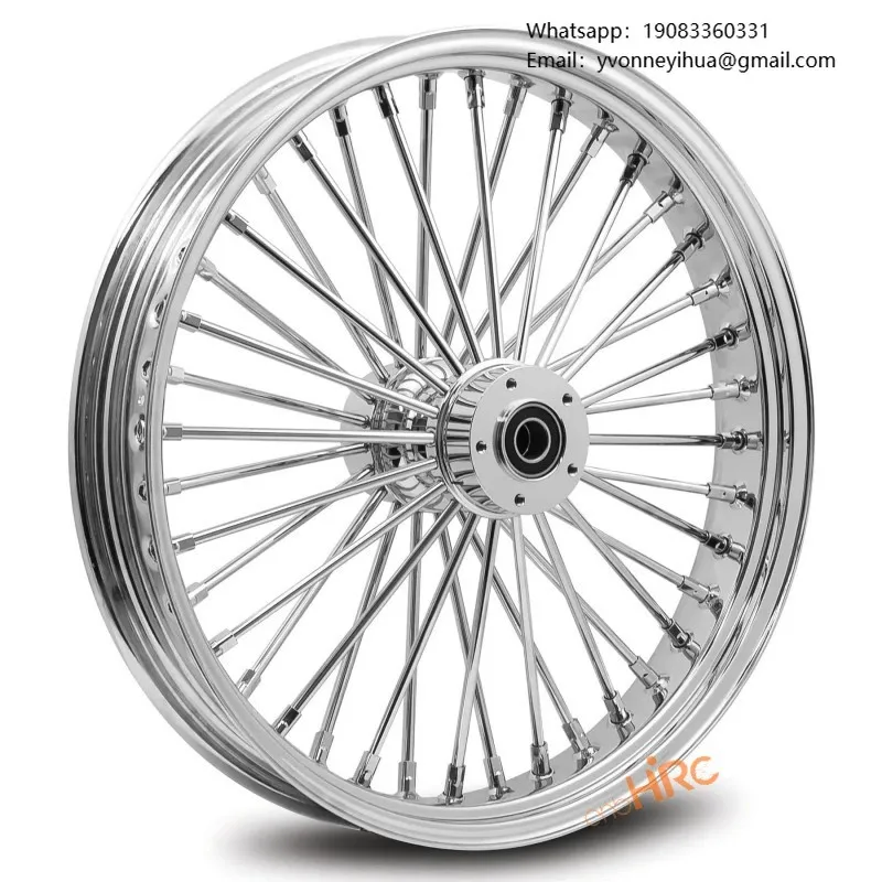 

Комплект ободов мотоцикла Fat Spoke 16 18 19 20 21 23 дюйма 40 48 60 80 Спицы СЕРЕБРЯНЫЕ Хромированные ABS бескамерные мотоциклетные колеса для Harley BMW