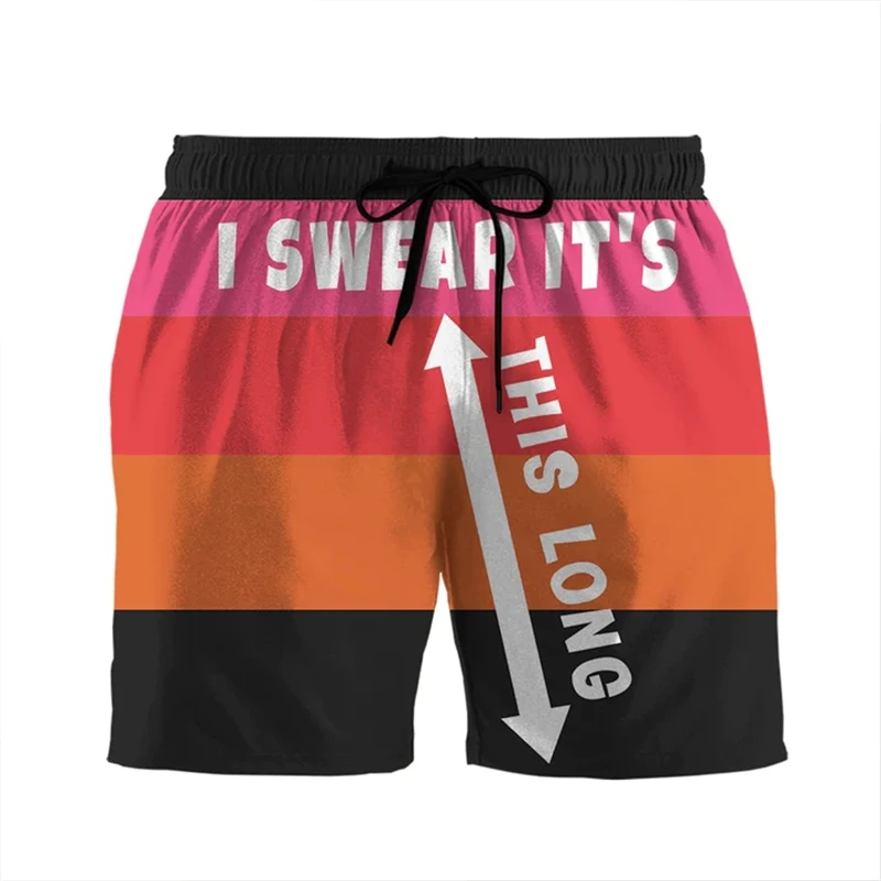 Pantalones cortos de playa para hombre, estampado 3D de letras divertidas personalizadas, estilo informal de playa hawaiana, gran oferta de verano