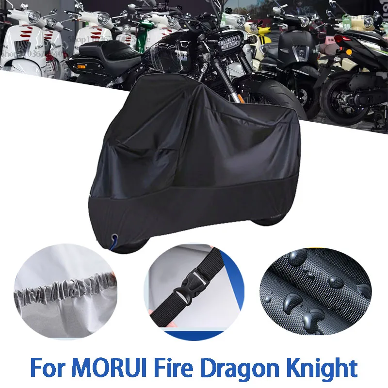 

Motorcycle Full Covers For MORUI Fire Dragon Kni Car Outdoors Sun Protection Dust No Ear Thickened Oxford Clothcover Accessories