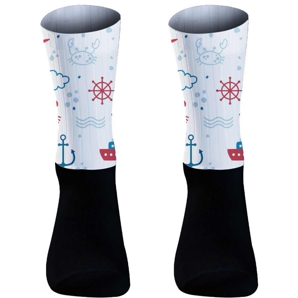 Calcetines de ciclismo para hombre y mujer, medias con diseño del Día de los muertos, ideal para regalo, primavera, verano, otoño e invierno, novedad