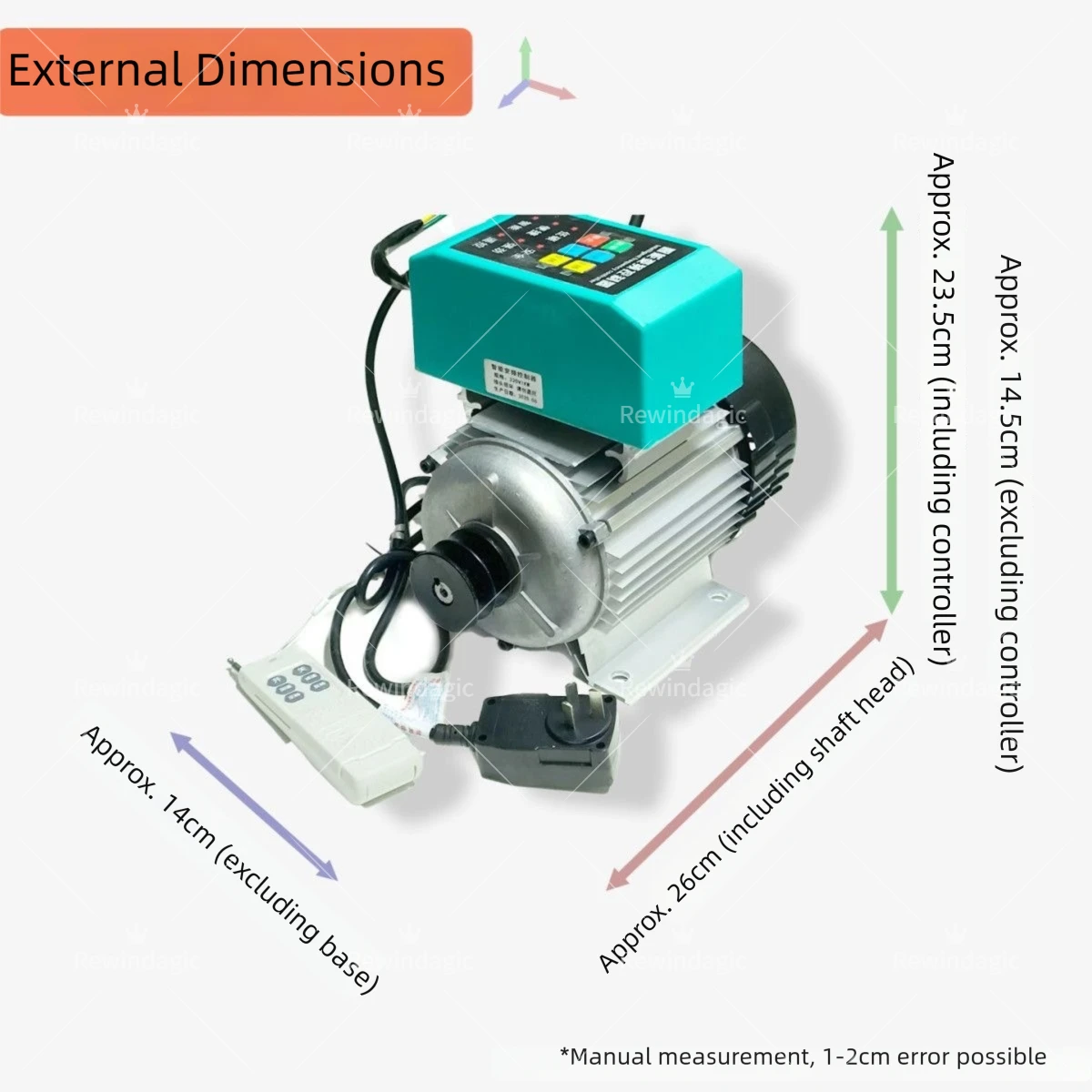 Brushless Permanent Magnet 220V Reduction Motor 1000W 1500W 2000W Pure Copper Coil With Speed Controller