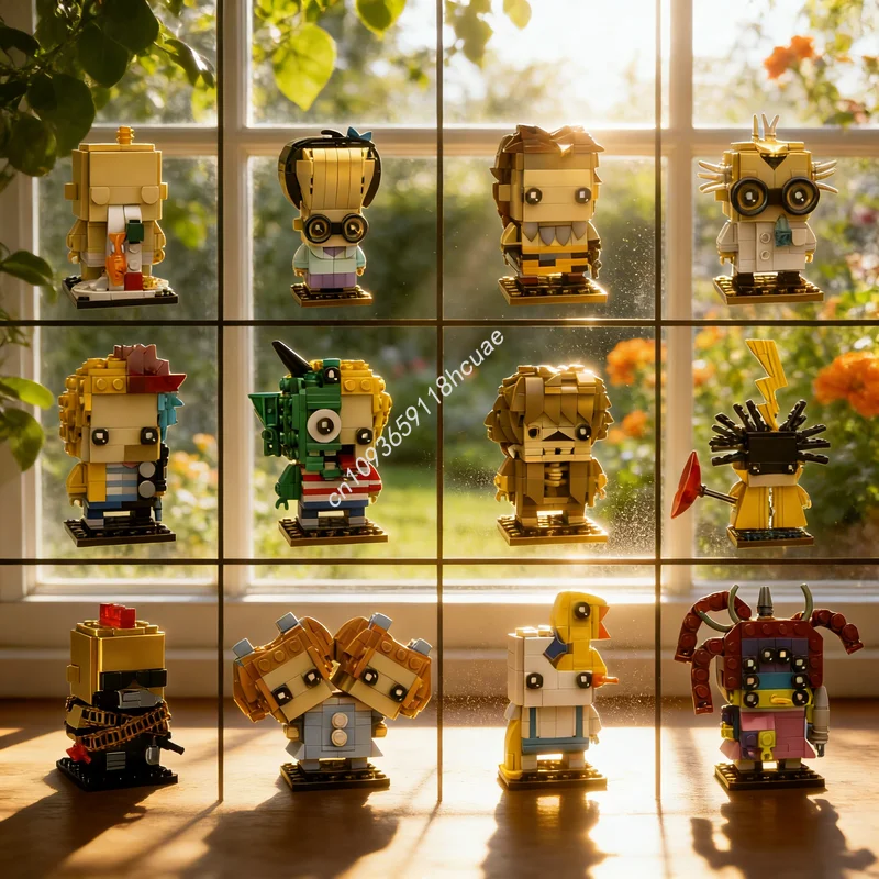 

Набор строительных блоков MOC Garbage Pail BricKidz, 2309 деталей, 3 модели Brickheadz, конструктор, рождественские подарки, развивающие игрушки для детей