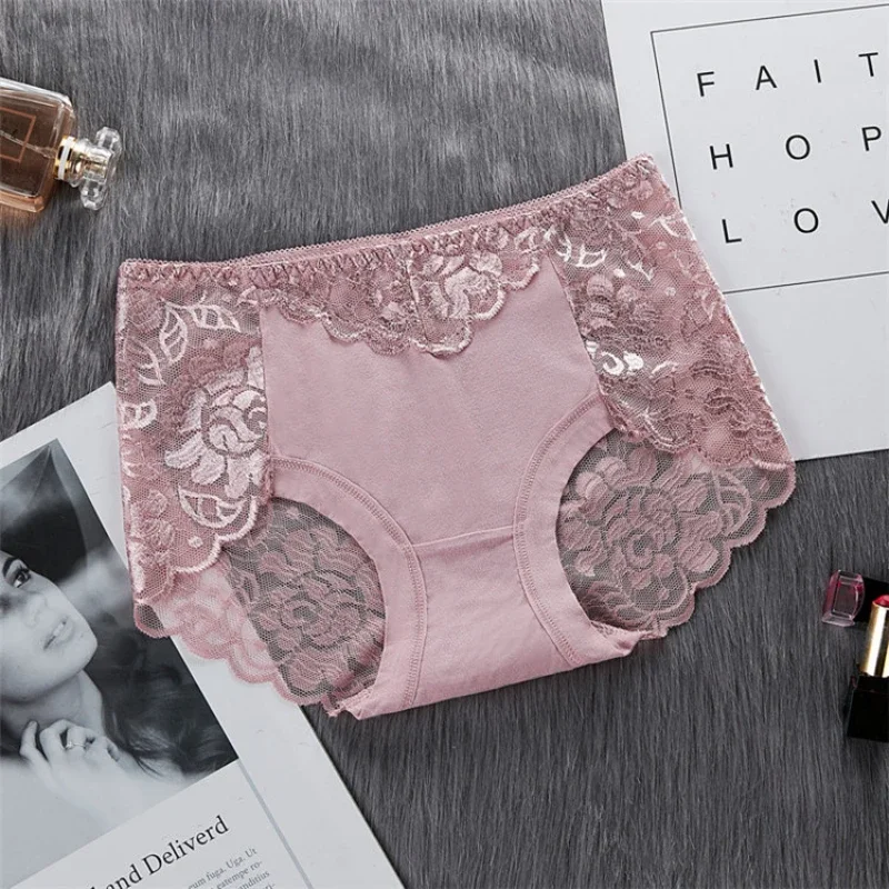 ลูกไม้Breathableชุดชั้นในสตรีกางเกงลูกไม้ชุดชั้นในหญิงชุดชั้นในสุภาพสตรีกางเกงสบายๆไม่มีรอยต่อกางเกงสตรี