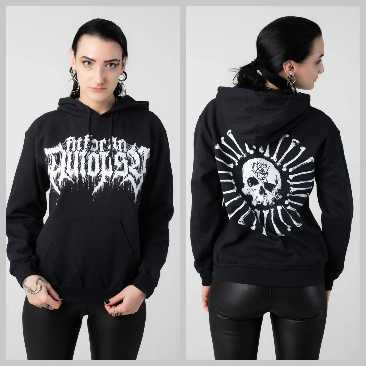 부검에 적합한 핫핏 - 두개골과 뼈 - 후드티 2026 후드티 가을 겨울 하이엔드 럭셔리 유니섹스 스타일