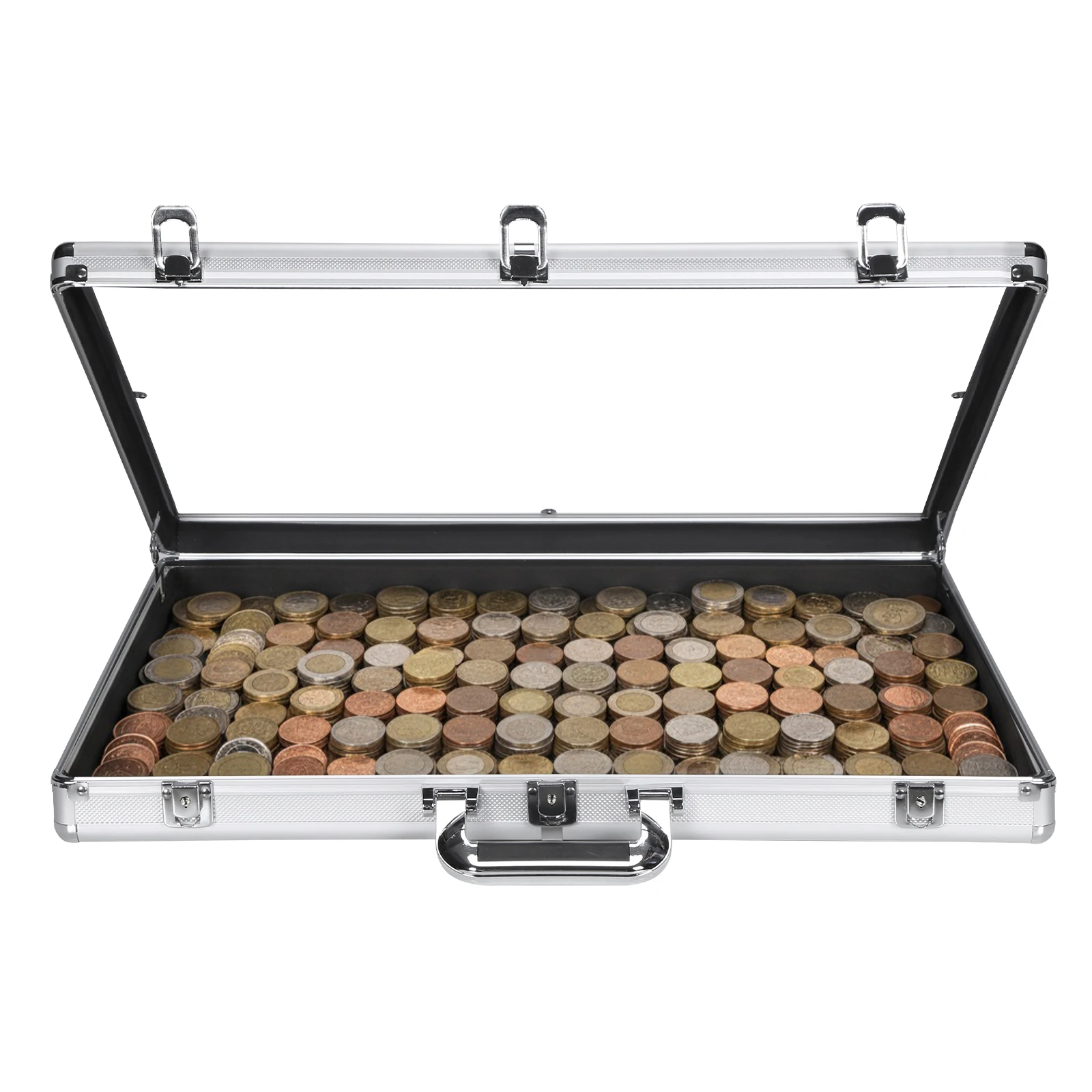 

Настольная витрина 24x20/33x22 дюйма, большая алюминиевая настольная витрина с замком и ручкой, подходит для коллекций TCG/ювелирных изделий