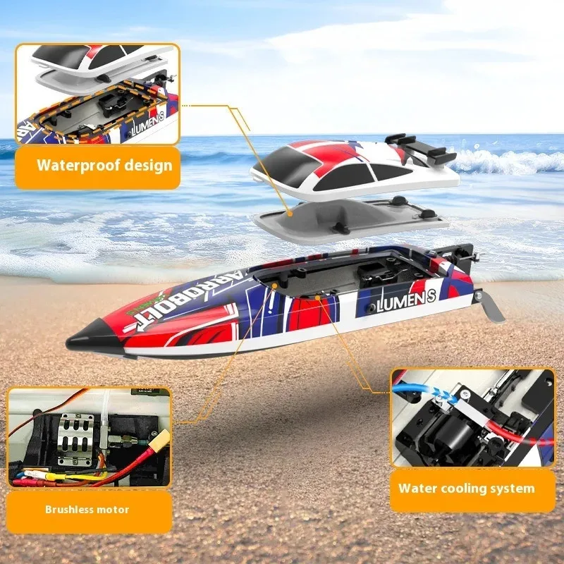RC-speedboot met borstelloze motor – snelle, watergekoeld elektrisch scheepsmodel