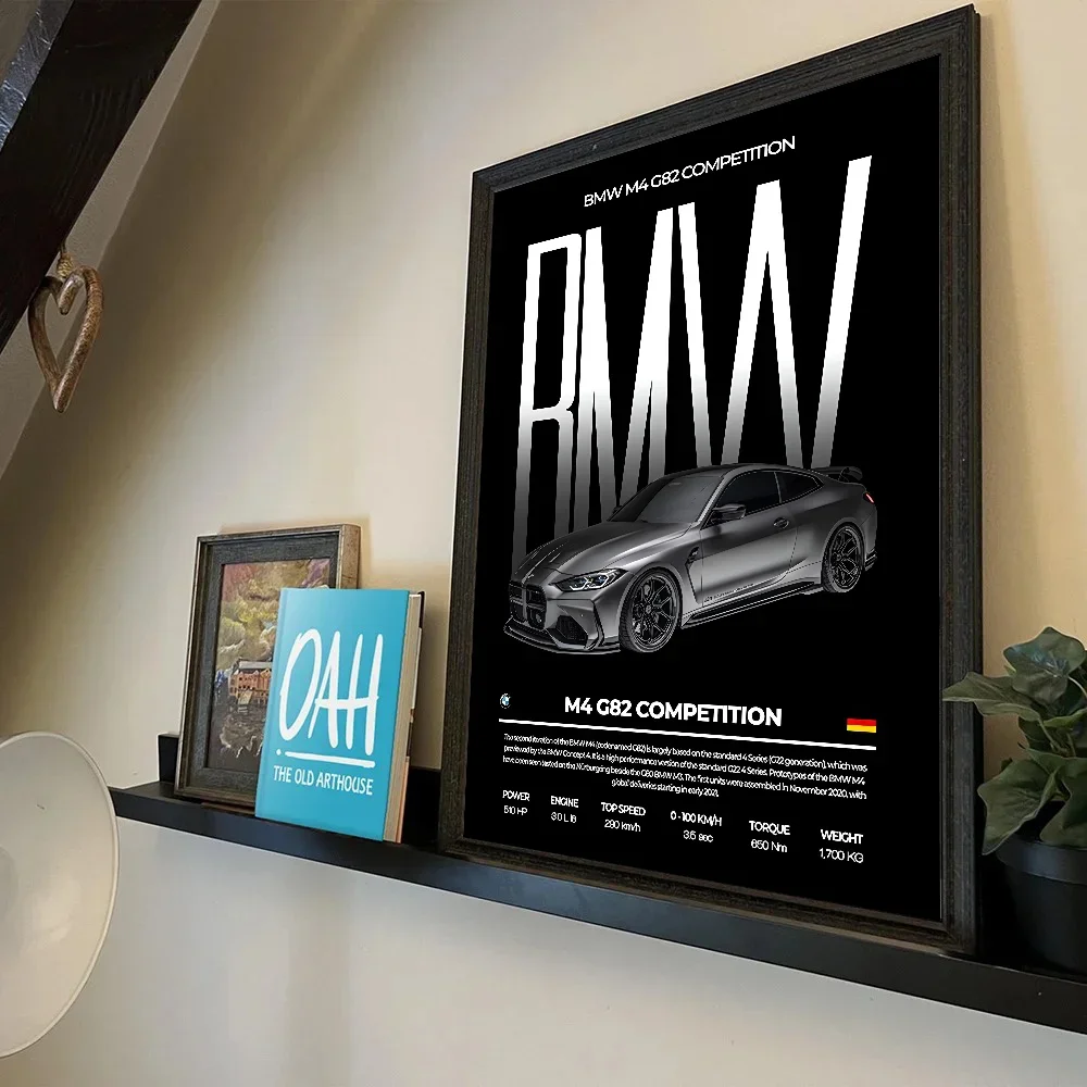 السيارات سيارة التصوير أداء السيارات M2 M3 M4 ملصق ذاتية اللصق الفن ورق مقاوم للماء ملصق ديكورات جدران الغرفة