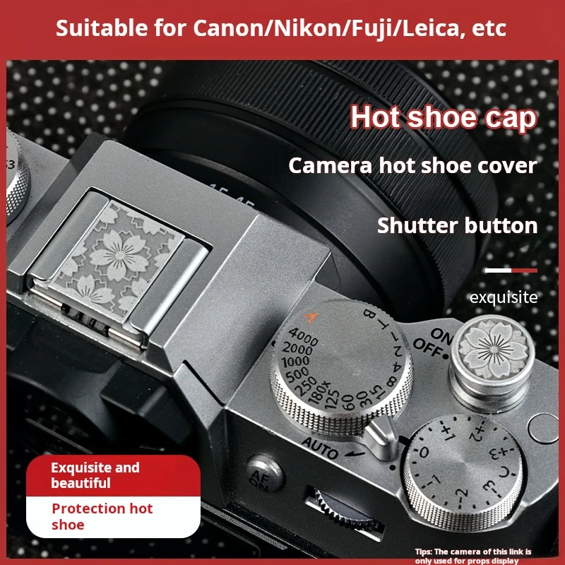 Capa de sapata para câmera adequada para fujifilm nikon canon xt30 xt50 x100vi z30 zf r8 r50 porta de sapata à prova de poeira
