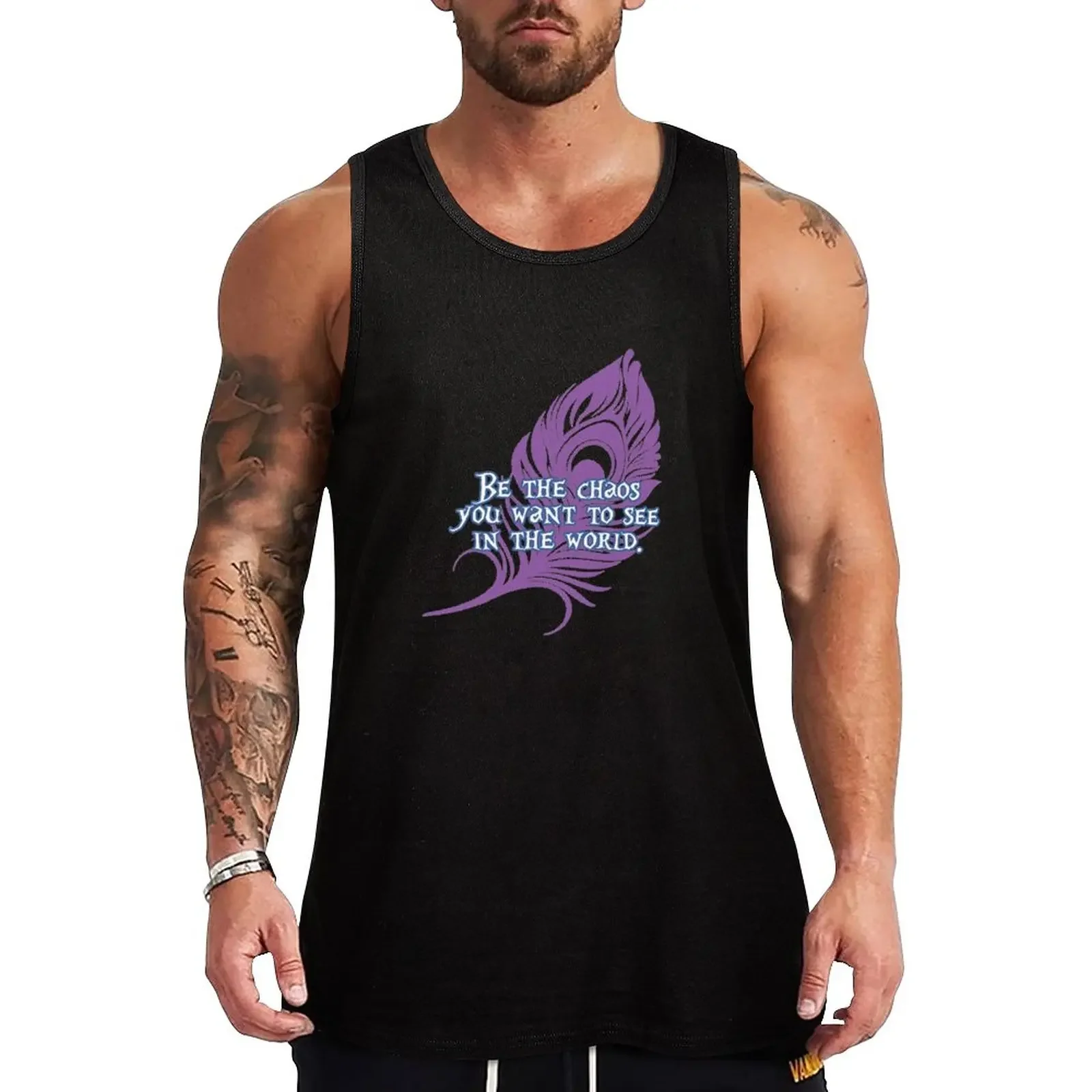 New Mollymauk - Be the chaos you want to see in the world Tank Top cool things T-shirt men gym accessories men