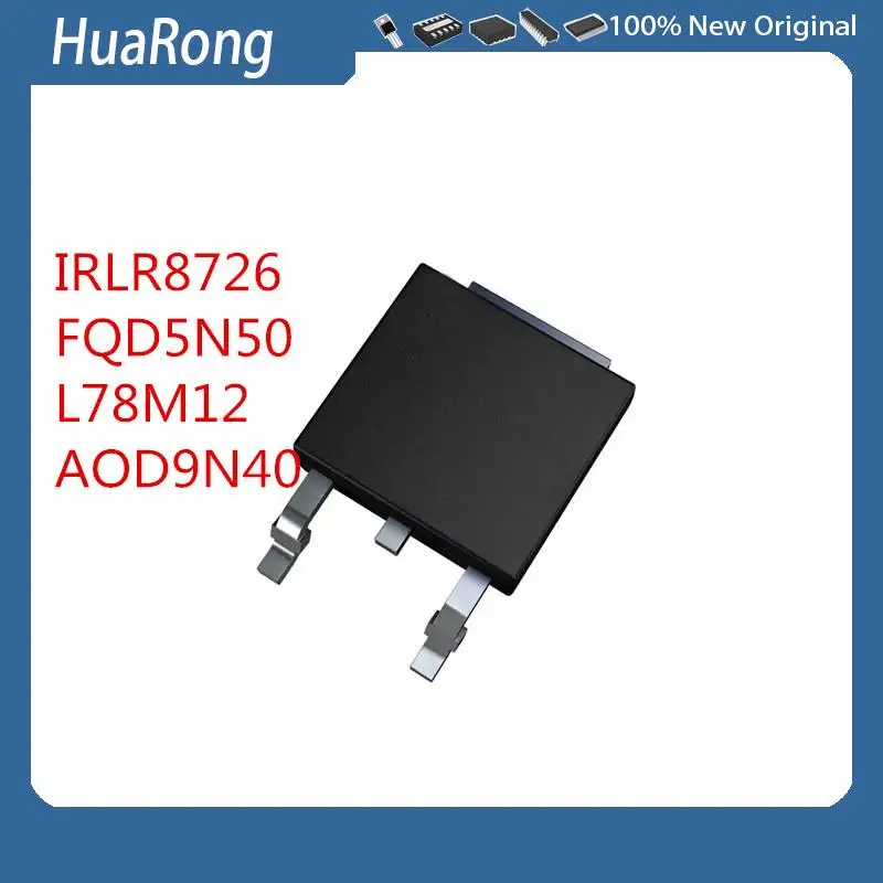 50PCS/LOT       IRLR8726  LR8726  86A 30V  FQD5N50   FQD50N06    L78M12  78M12  L78M12CDT   AOD9N40   D9N40  TO-252-2