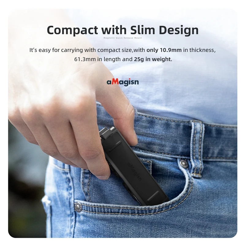 Для спортивной камеры Insta360 GO3, сильный магнитный быстроразъемный адаптер для крепления, складная безопасная защелкивающаяся основа, аксессуар Go 3, аксессуар