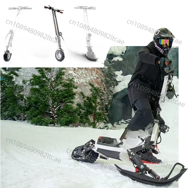 Hot Selling G63 DIY New Single Motor Electric Snowmobile with Powerful 48V 20.8A 30Ah Three in One for Cycling Time