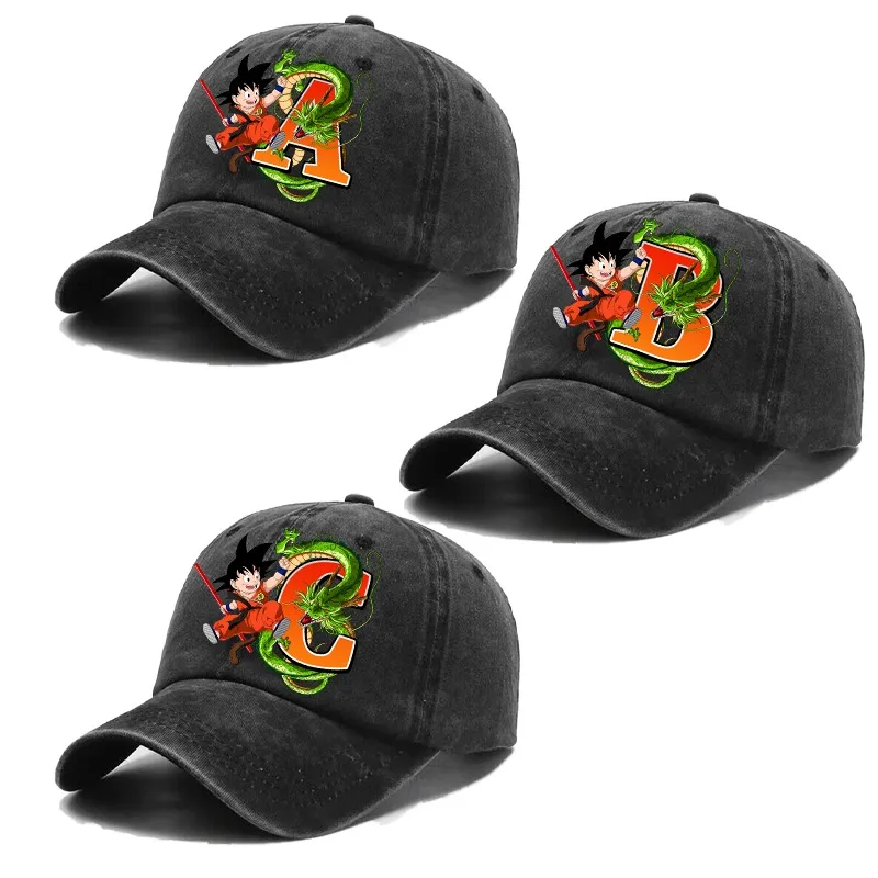 

Бейсболка Dragon Ball с буквами A-Z для мужчин, летняя регулируемая кепка от солнца, милая ретро-кепка в стиле аниме, головной убор для взрослых, подарок