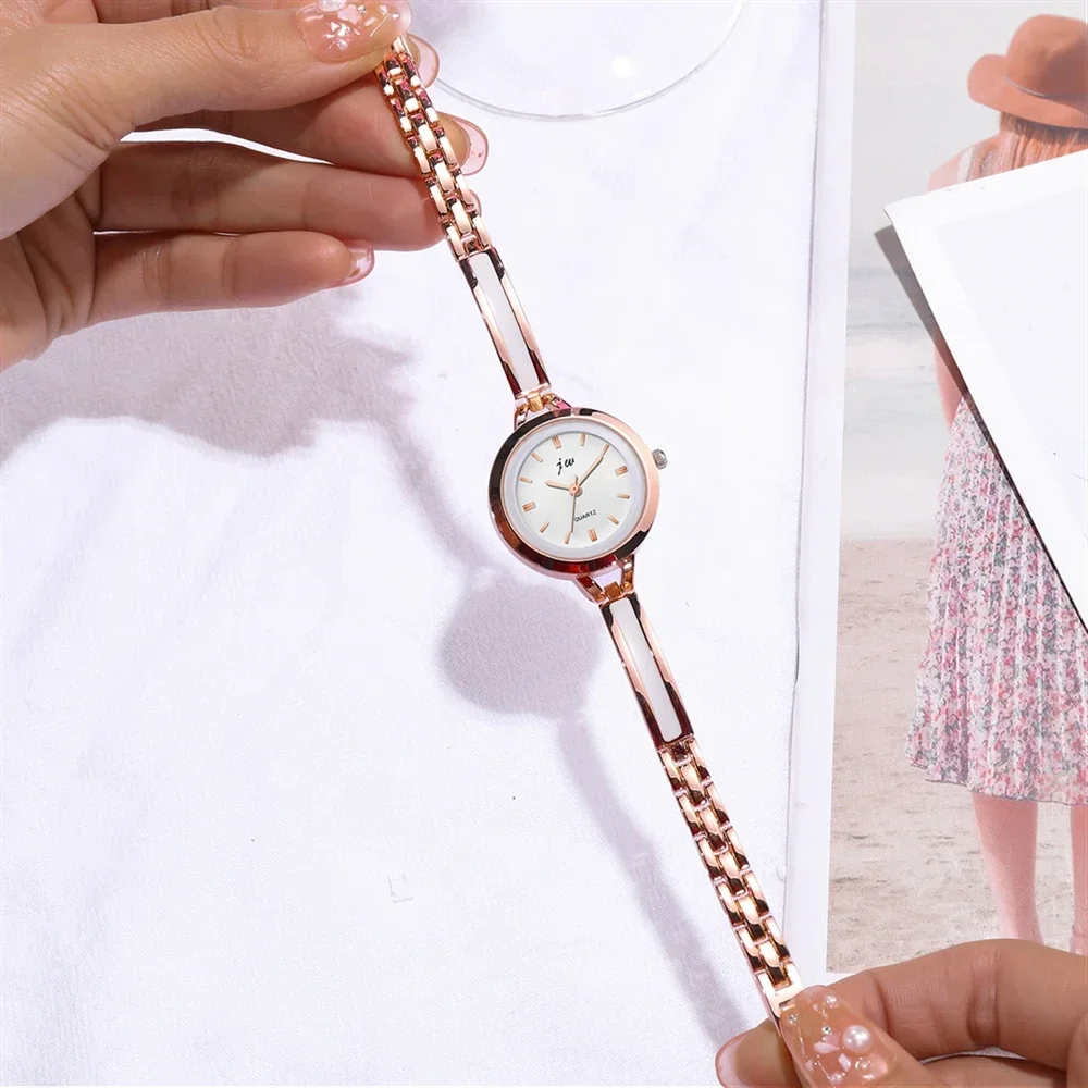 Moda bracciali in acciaio inossidabile orologio al quarzo da donna