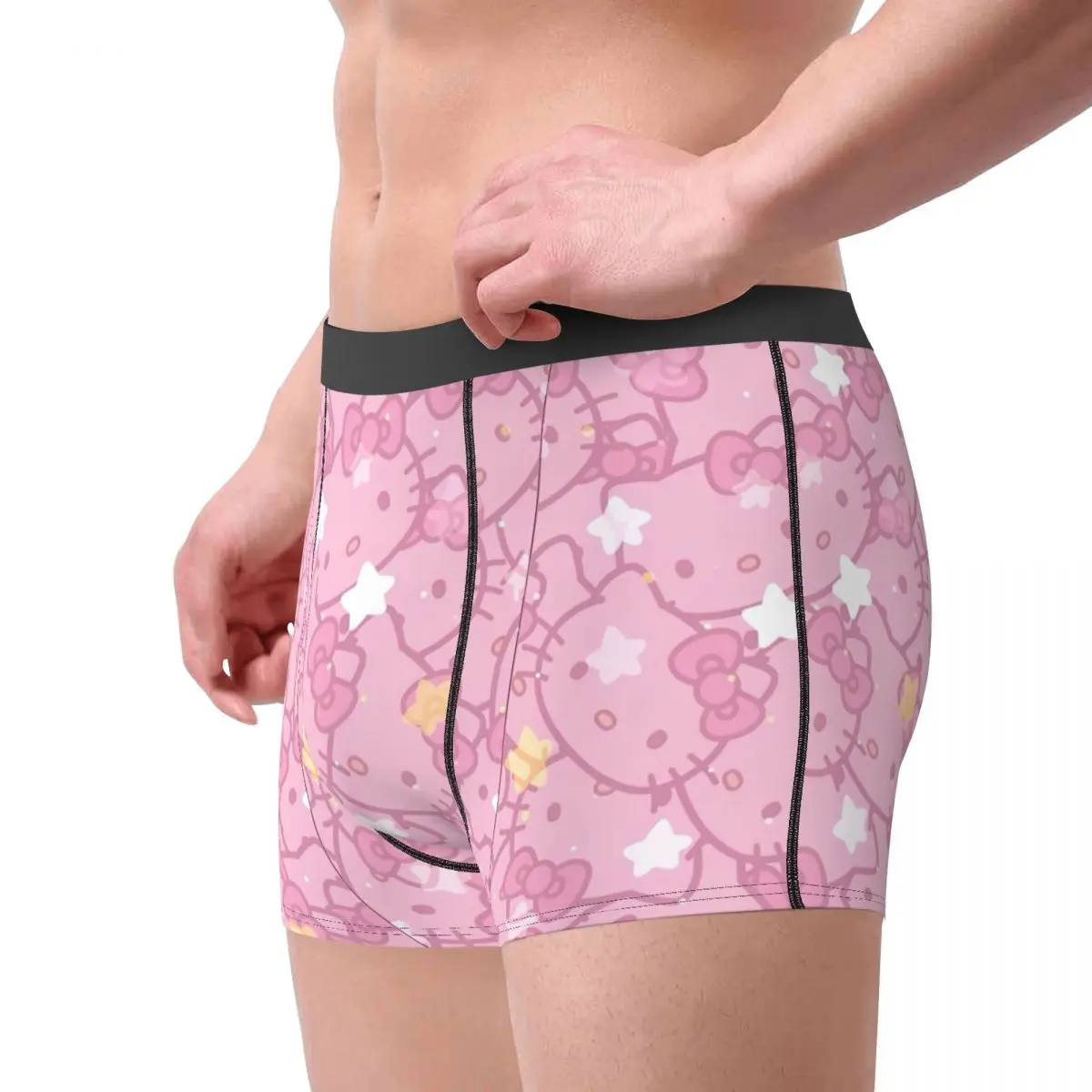 Hello Kitty Underwear Customs Trunk Hot Sale Men\'s Panties Sexy Soft Shorts Briefs Gift