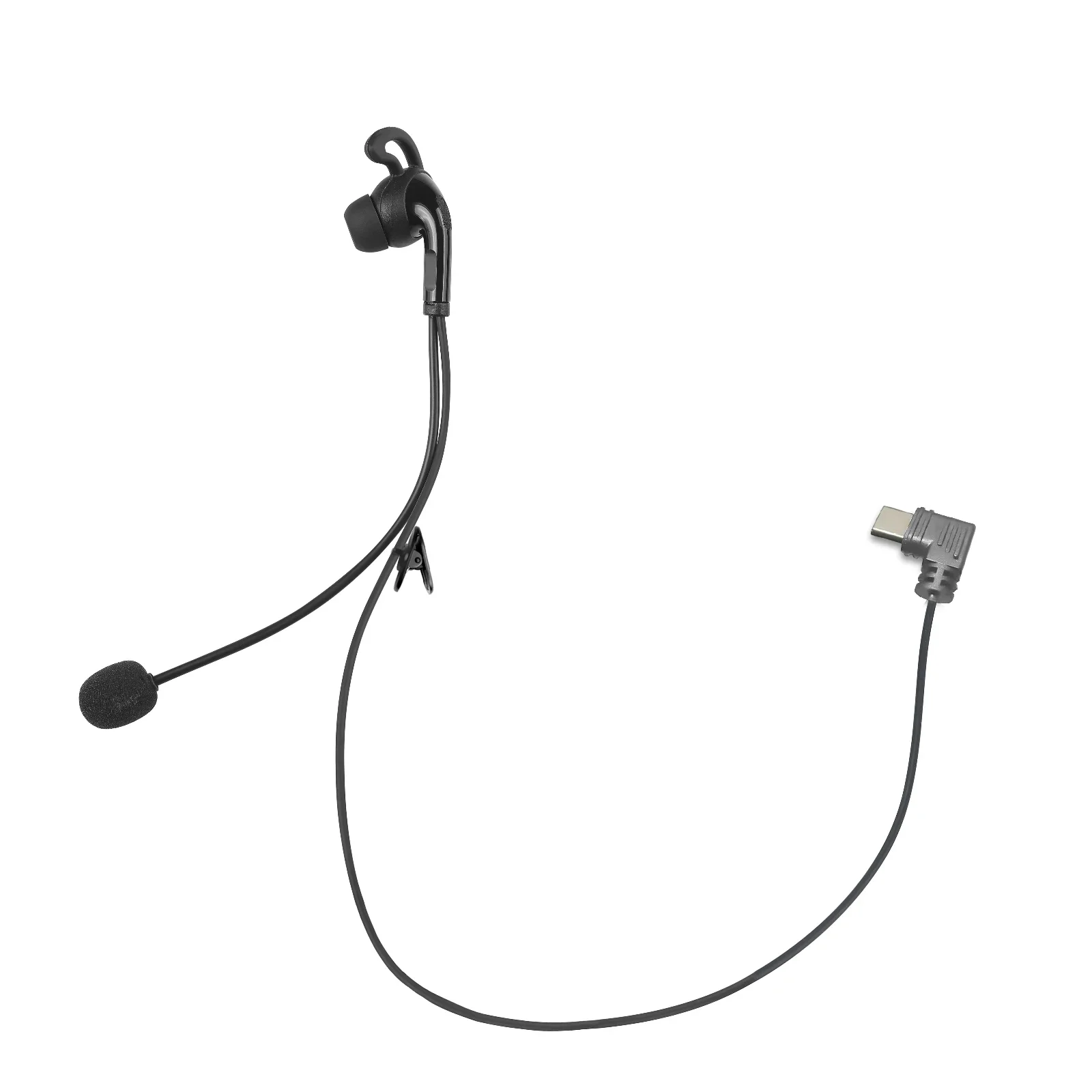 Écouteurs Intra-Auriculaires de Type C pour Arbitre, Oreillettes pour Casque de Moto EGuitar AS V4 Plus FBIM F6, 1 Pièce