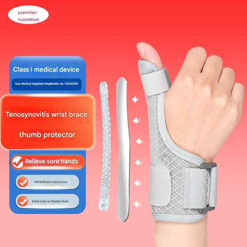 

Регулируемая шина для большого пальца, поддерживающая скоба, шина для стабилизатора запястья большого пальца для растяжения, разтяжений, артрита, тендинита, левой или правой руки