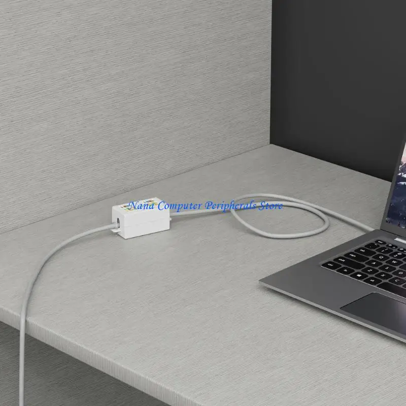 F68C Keystone Port Mount Box Cat6 RJ45 Keystone Port Coupler Joiner لـ CAT6 Ethernet