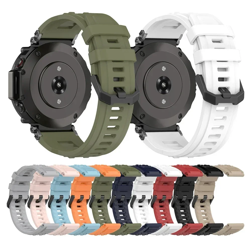 

Soft Silicone Watch band For Huami Amazfit T-Rex Ultra SmartWatch Replacement Sport Strap Bracelet For Huami A2142