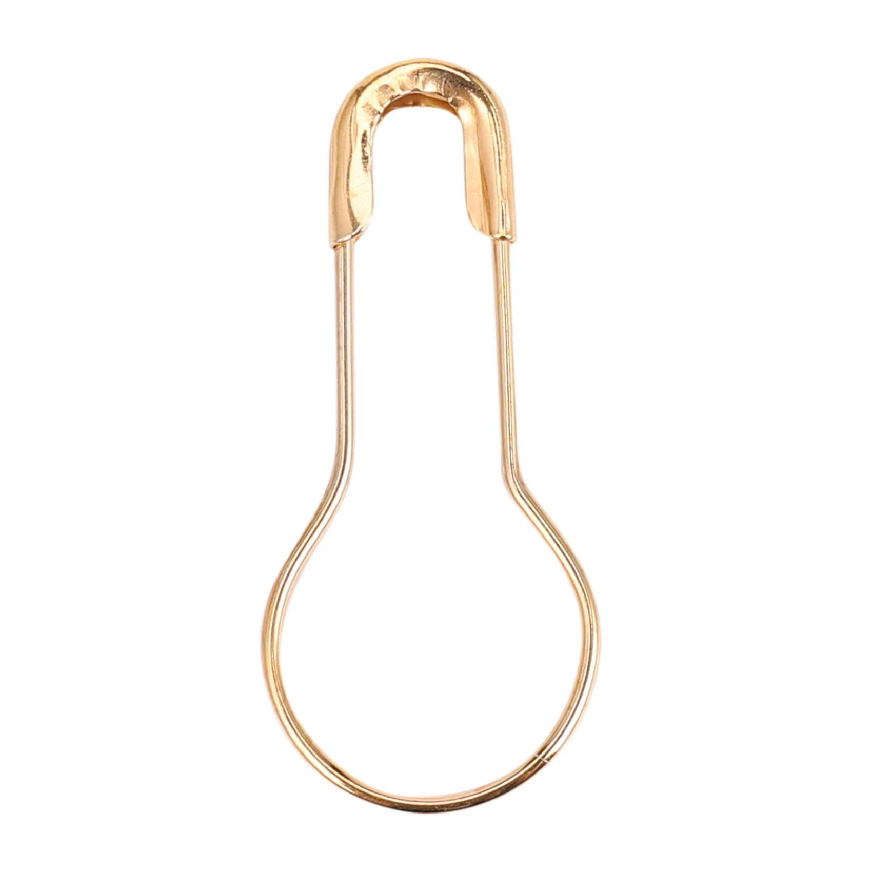 Gourd Hooks Calabash Shape Safety Pins Swing Tag 100 Pcs Gold Tone