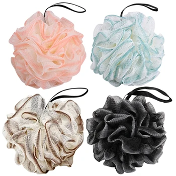 ソフトメッシュ発泡スポンジシャワー角質除去ボディスクラバーバスバブルボールボディスキンクリーナークリーニングツール浴室付属品