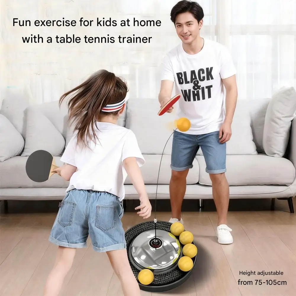 

Table Tennis Trainer for Kids and Parents, Ping Pong Practice, Strengthening Family Bonds, Height Adjustable Ping Pong Trainer