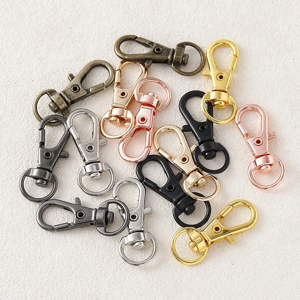 20Pcs Key Chain Clip Hooks Swivel Clasps Lanyard Snap Hook Lobster Claw Clasp for Keychain DIY Jewelry Crafts (32mm)