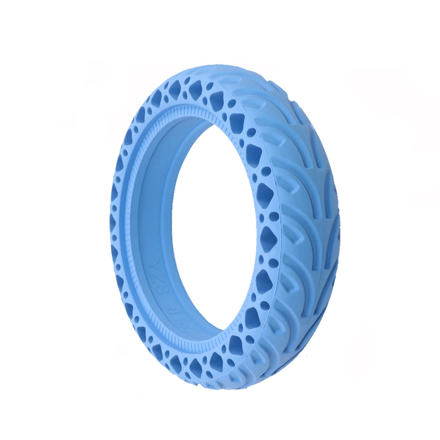 8.5 inch Electric Scooter Honeycomb Shock Absorber Damping Tyre Durable Rubber Solid Tire For Xiaomi Mijia M365(Blue)