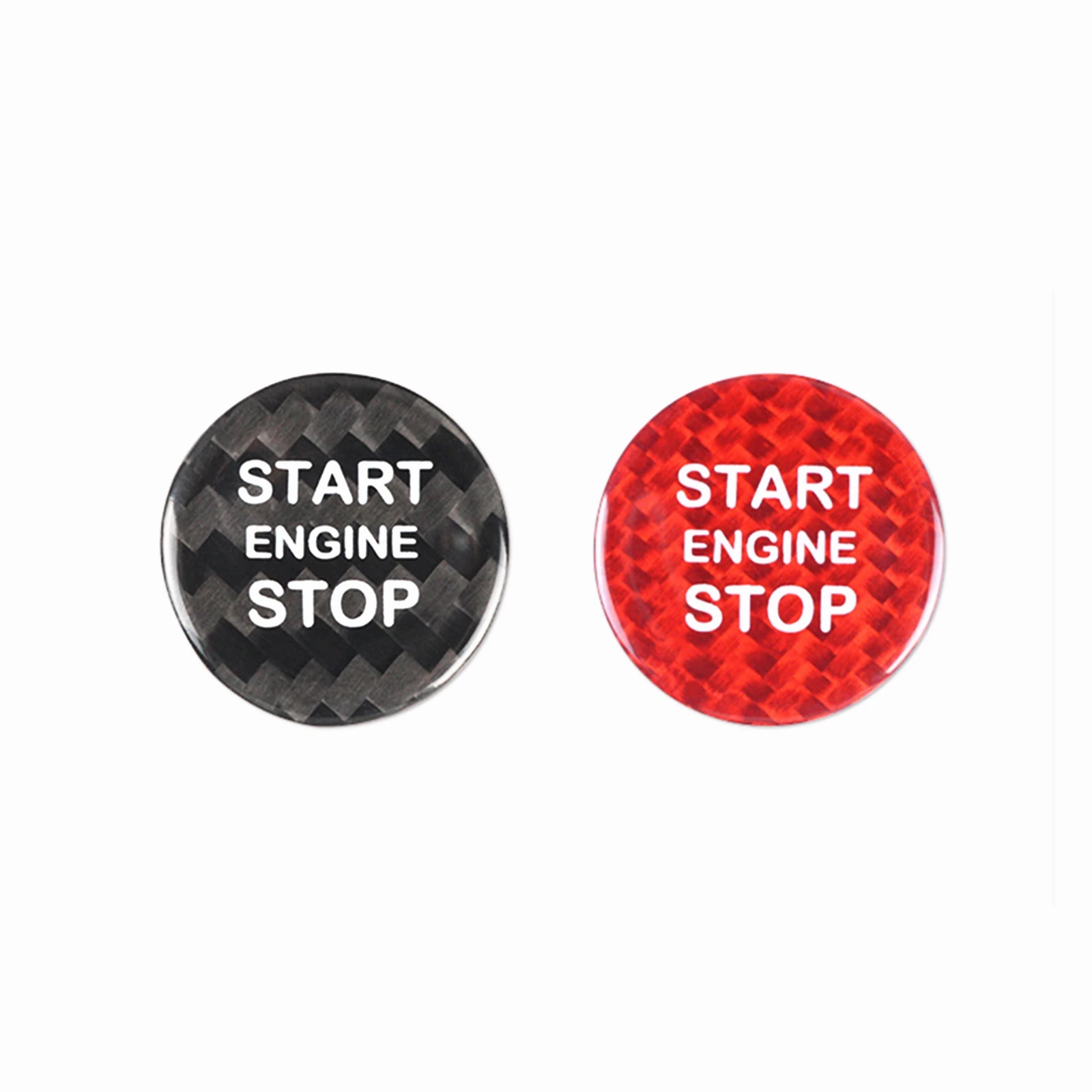 ​Carbon Fiber Interior Start Stop Push Sticker Button Cover Decor For Alfa Romeo Giulia 952 Stelvio