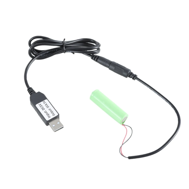 E41W USB 5V2A إلى 4.5V كابل طاقة البطارية الدمية لمزيلات البطارية 3x1.5V AA LR6