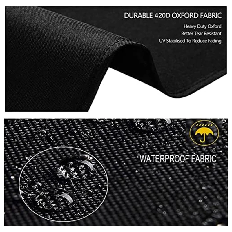 أغطية سخان الفناء بسحّاب ومنفذ هواء ، مقاومة للماء والغبار ، مقاومة للرياح ، مقاومة للأشعة فوق البنفسجية ، مقاومة للثلج