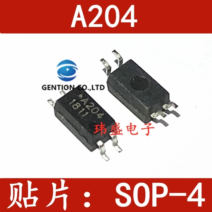

10PCS ACPL-204V SOP4 light coupling A204V A204 chip in stock 100% new and original