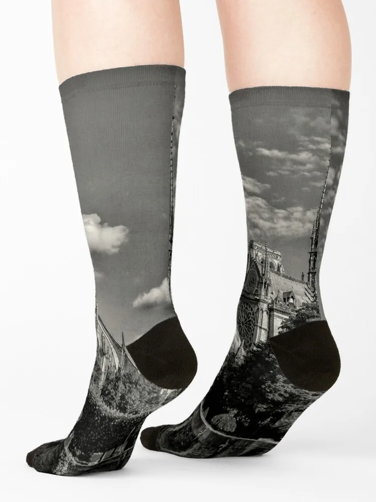جوارب كاتريدريل نوتردام باريس قطنية قصيرة سعيدة للتسلق جوارب نسائية فاخرة للرجال