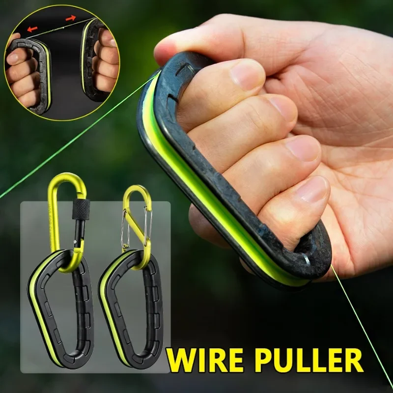 New Carbon Hanging Bottom Cable Puller Sea Fishing Wire Puller Non-slip Fishing Line Protection Nylon Cable Puller Fishing Tools