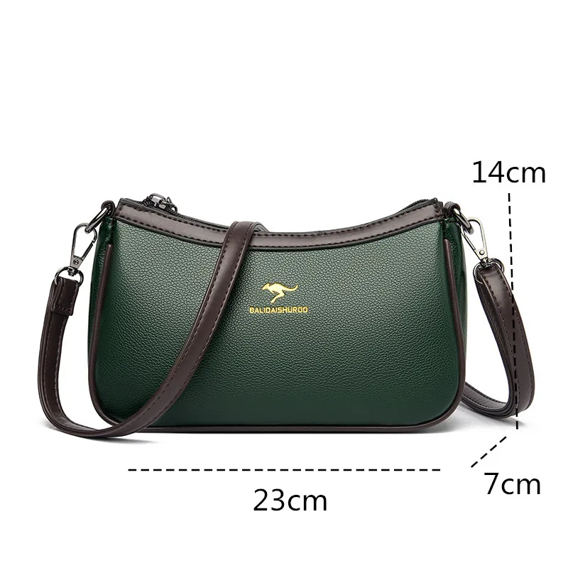 High Quality PU Leather Women Shoulder Crossbody Bag Female Fashion Simple Handbag Designer Ladies Messenger Phone Handbag Purse