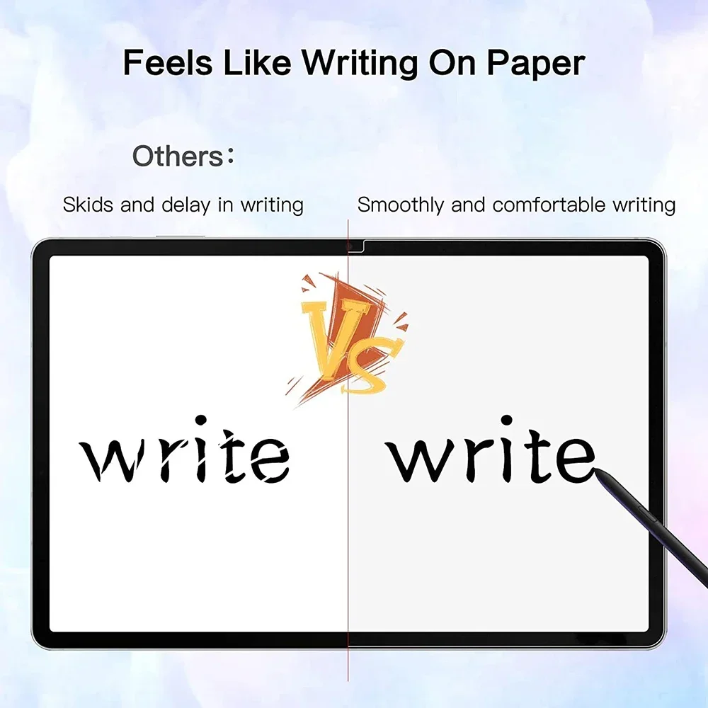 2Pcs For Samsung Galaxy Tab S9 Ultra S9+ FE Matte Paint Writing Film SamsungS9 Plus S9Ultra S 9 Soft PET Screen Protector Not Gl