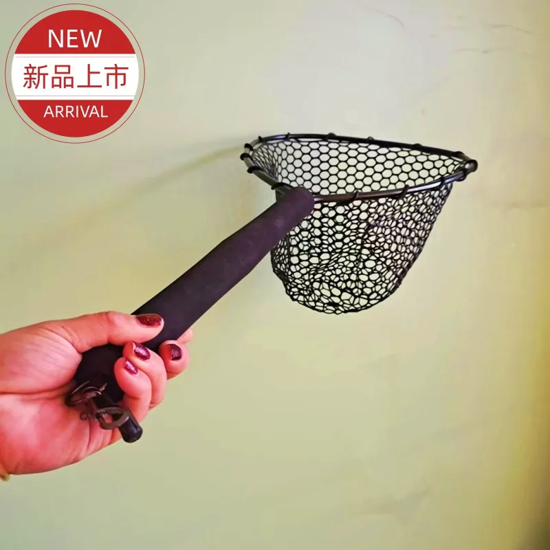 Fishing rod, portable silicone, ultra-light hand-copying net, flying flies