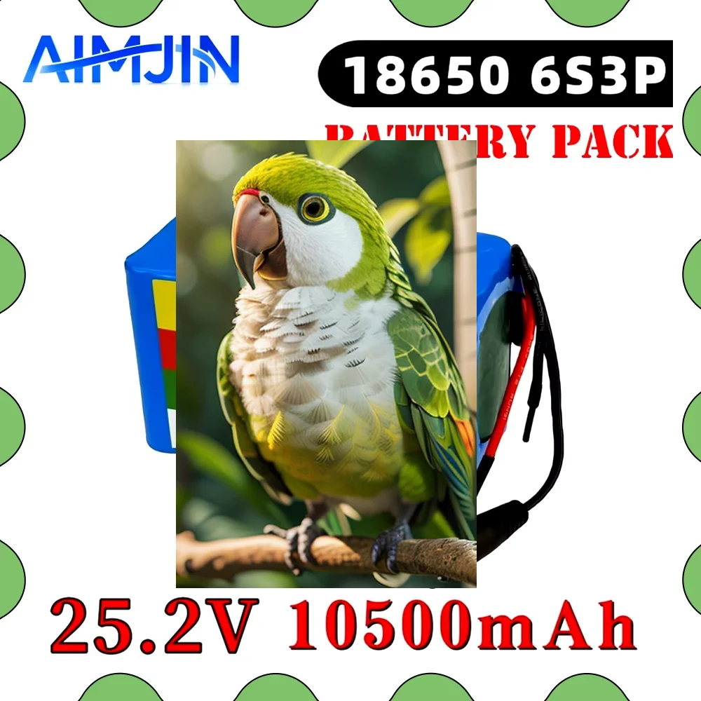 

6S3P 18650 Lithium Battery Pack 25.2V 10500mAh for Electric Li-ion Battery , Fits E-Bikes/Scooters/Toys