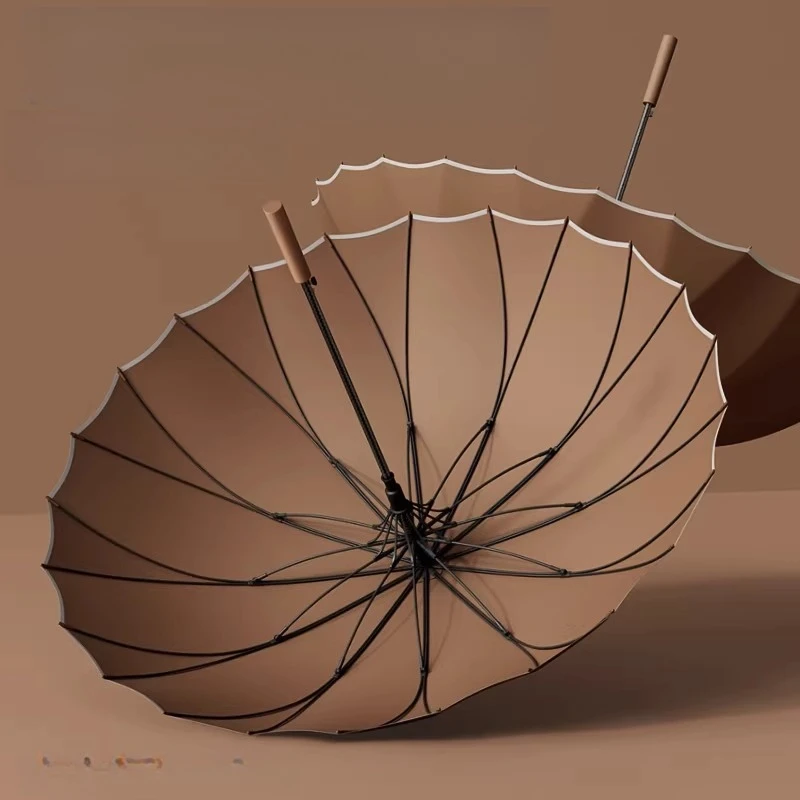 1pcs Long Handled Umbrellas for Two or Three People Extra Large Reinforced Thick Sturdy Wind Resistant and Maillard Resistant