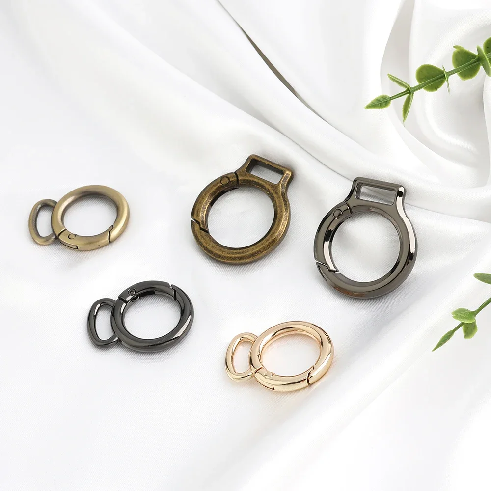 10/40/100 Stück 19mm 24mm Federringhaken Schnalle Kette Rundring für Taschenriemen Verbindungsstück Gepäckanhänger Verschlussclip Zubehör – Detail 9