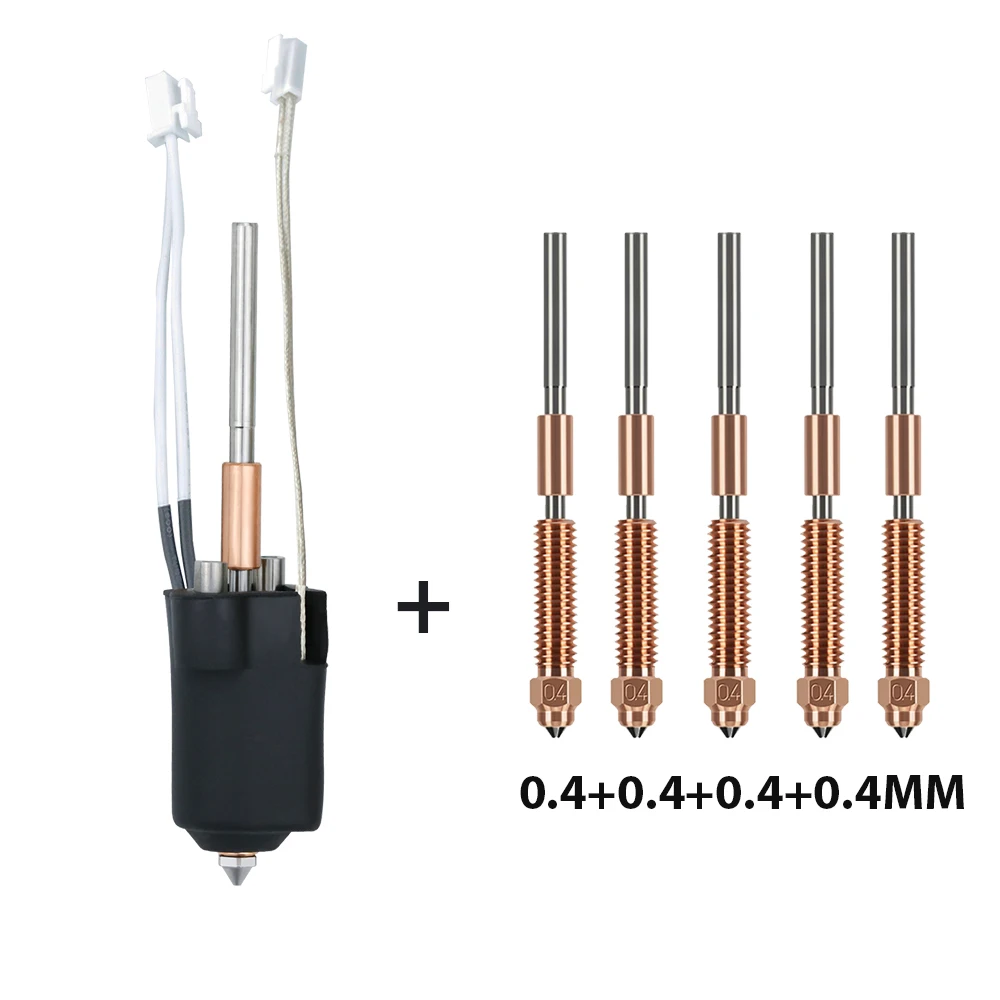 Hotend-Kit für Ender-3 V3 Plus, 60W Keramikheizungsblock-Kit, mit Einer Integrierten Düse von 0,8 Mm, 300 ° C Hoher Temperatur