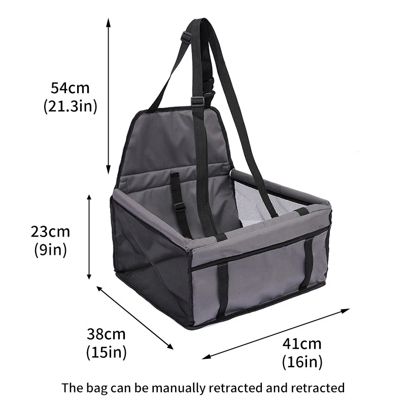 Dog Car Seat Cover Folding Hammock Pet Carriers Bag Basket Carrying for Cats Stable Foldable Travel Pet Dog Car Seat view 4