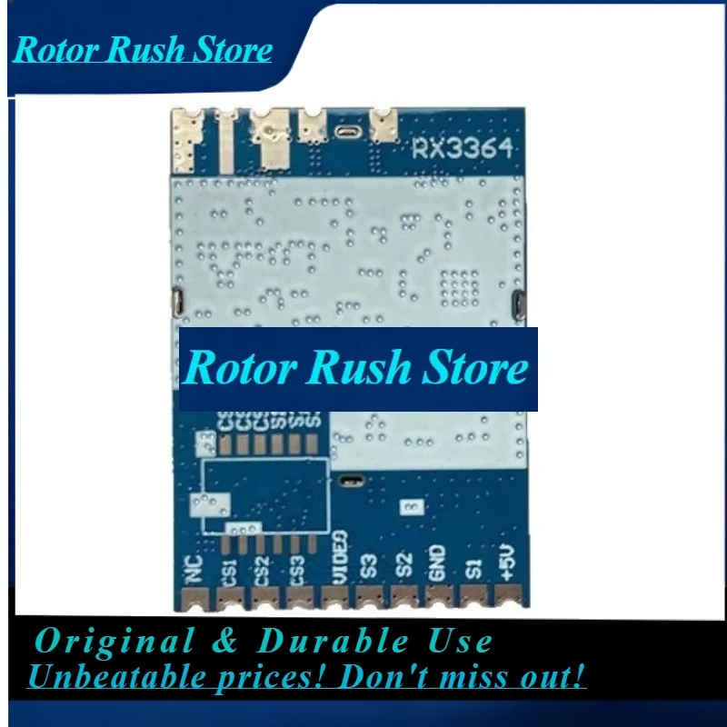 RoRuSFor Wireless FPV Image Transmission Module 3.3G Analog Wireless Audio & Video Transmission Receiving Module RX3364